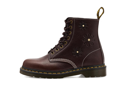 Dr. Martens Womens 1460 Pascal Flower Dark Brown
