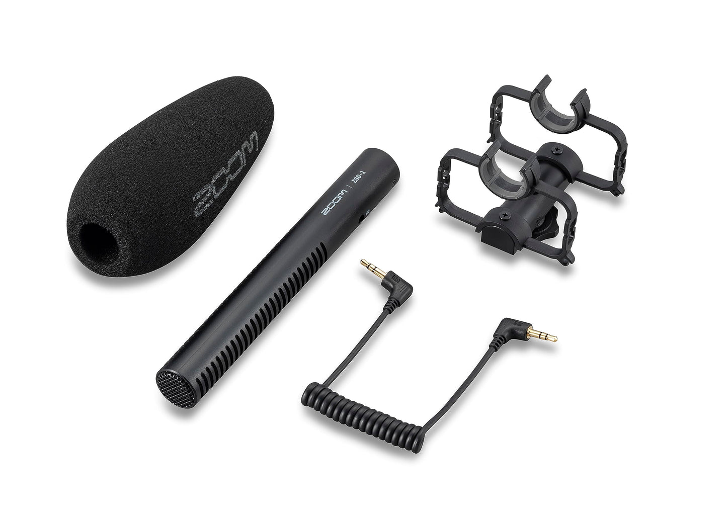 Zoom ZSG-1 Stereo On-Camera Shotgun Microphone, for Capturing Dialogue and Sound Effects, Highly Directional, Shockmount, Lightweight, Use with Camera or Mobile Phone, for Content Creators
