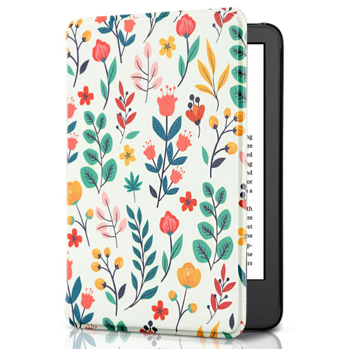 CoBak Funda Inteligente para All New Kindle 6 Pulgadas 2024 y 2022 (Springtime Delight)