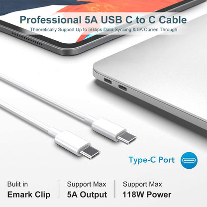 Cargador Rápido USB-C para Mac Book Pro (Cable 6.6 ft)