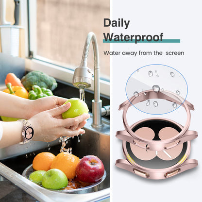 Tensea Protector de Pantalla para Samsung Galaxy Watch (Paquete 4+4 / 40mm)