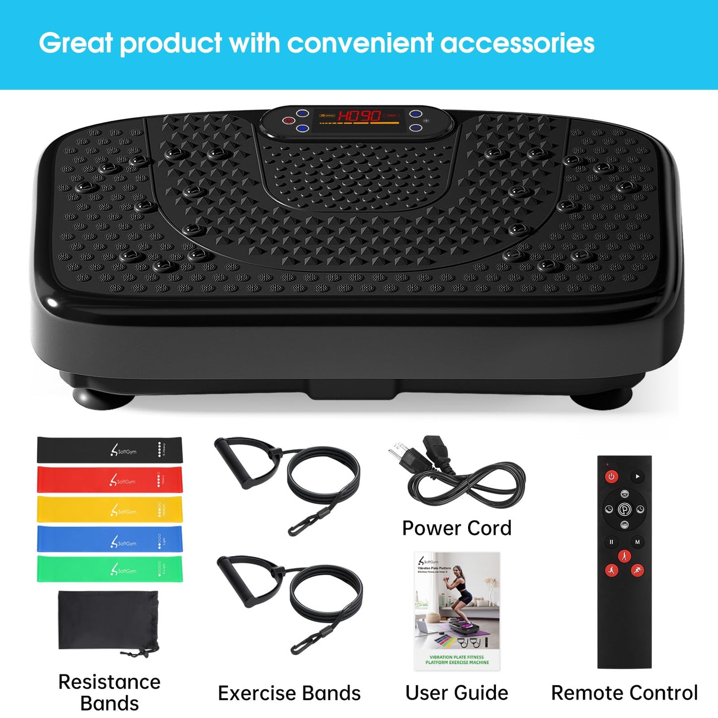SoftGym Waver Máquina de Ejercicios con Placa de Vibración (120 Niveles)
