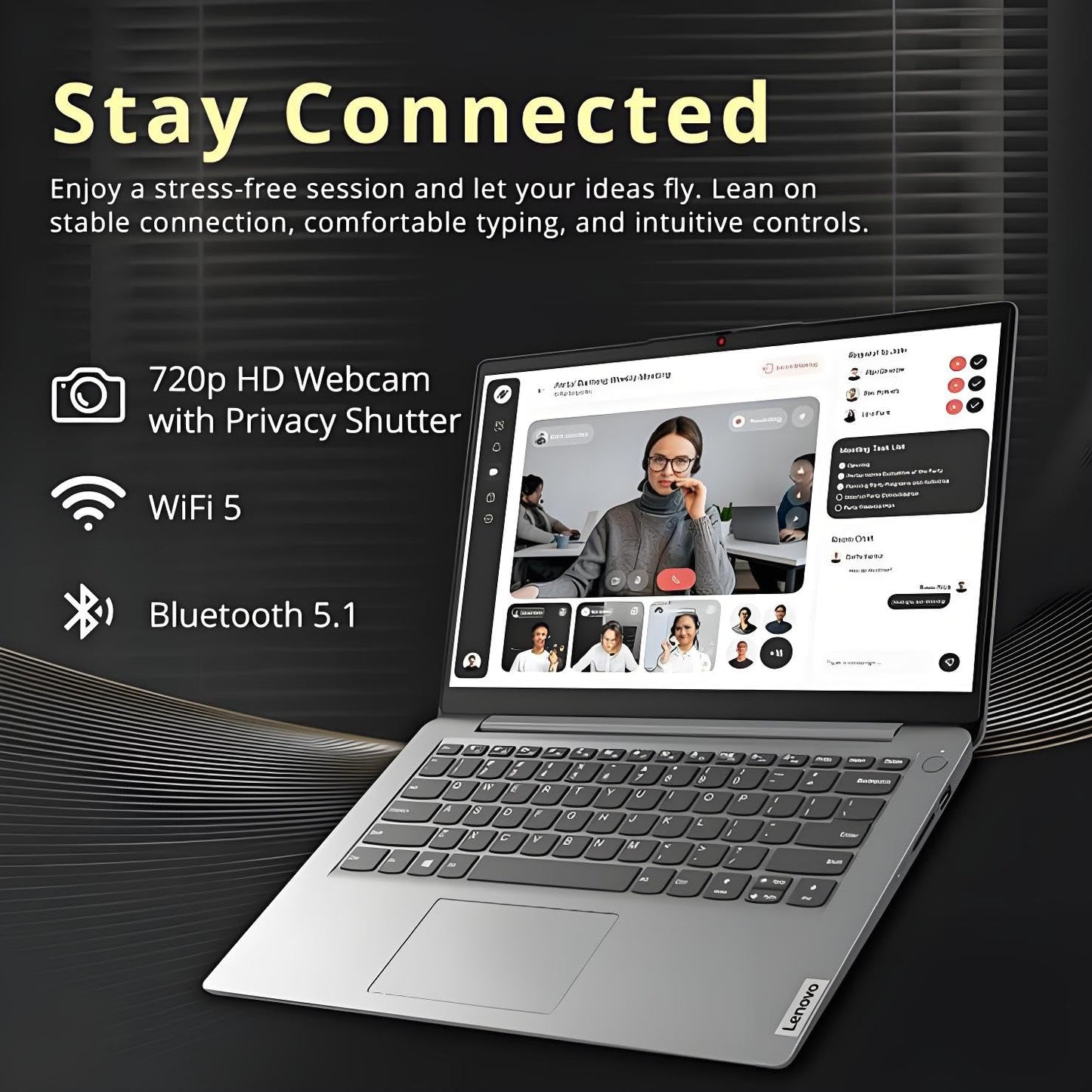 Lenovo Laptop Esencial 2026 para Estudiantes y el Hogar (256GB / Grey)