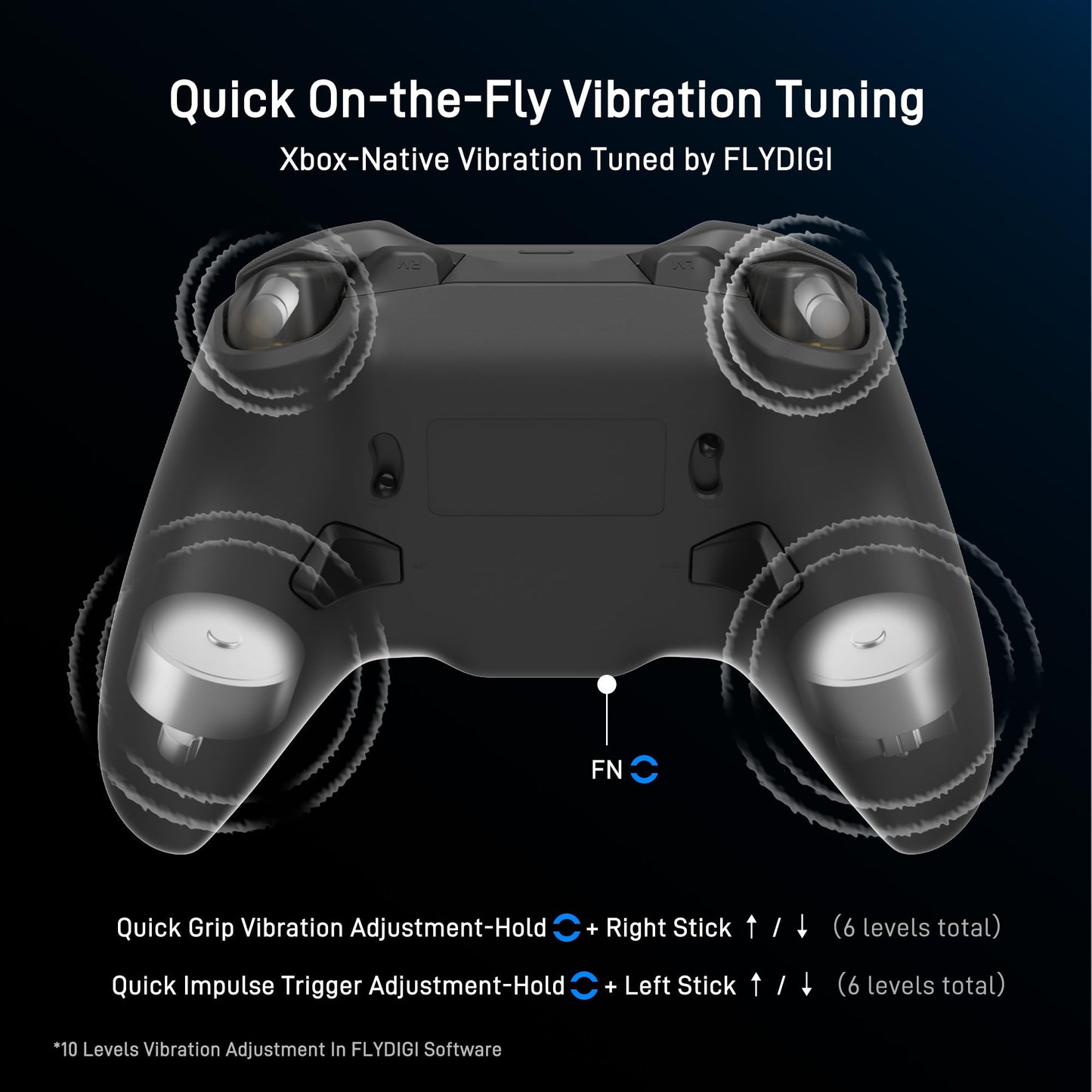 FLYDIGI VADER 5S Wired Controller for Xbox Series X|S, Xbox One, Windows 10/11, FORCEFLEX Adjustable Tension Joysticks, FORCESWITCH Triggers, 6 Remappable Buttons, 3.5mm Audio Jack