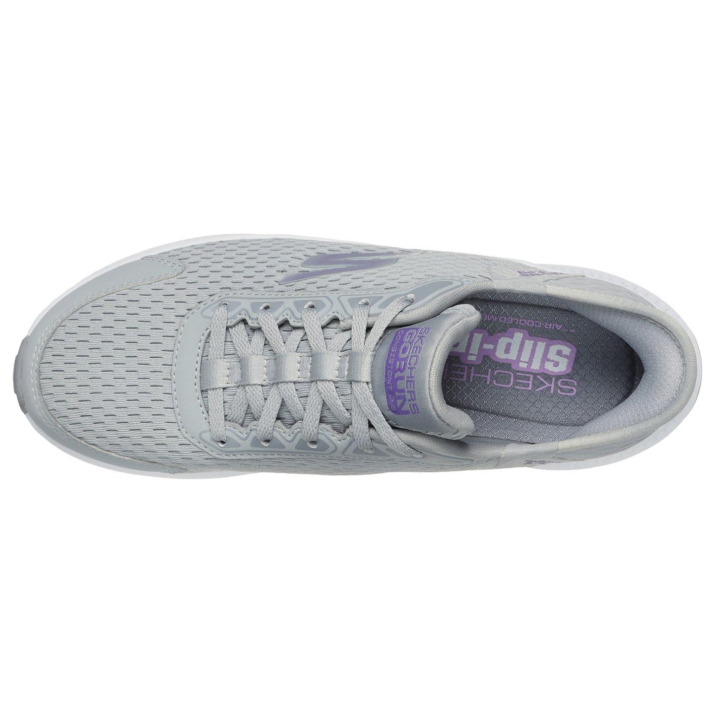 Skechers Women's Hands Free Slip-Ins Go Run Consistent 2.0 Endure Sneaker, Gray/Lavender