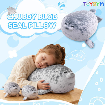 TOYSYM Almohada de Peluche de Foca Regordeta (20 pulgadas)