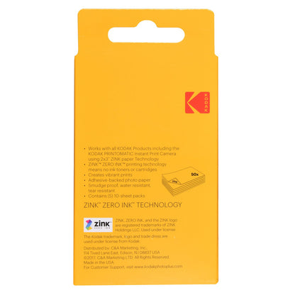 KODAK Papel Fotográfico ZINK Premium 2x3 (50 Hojas)