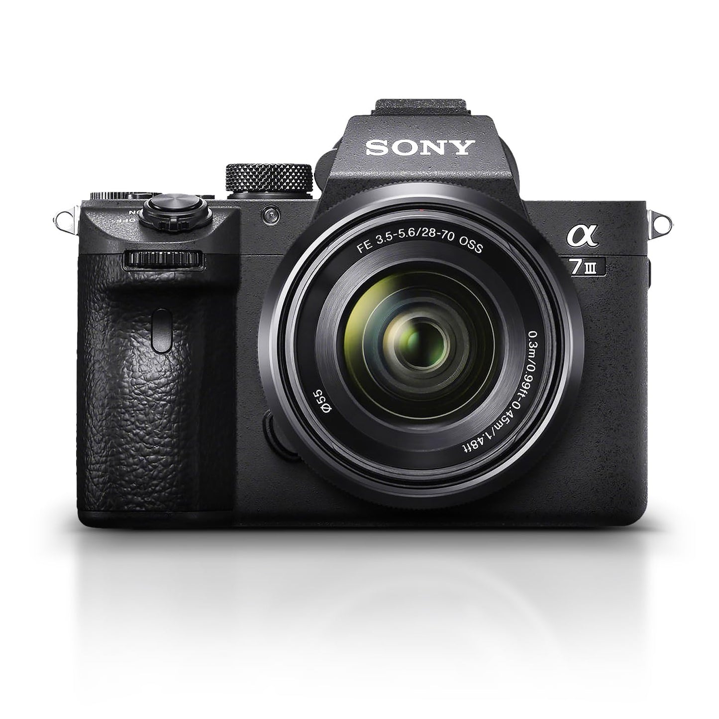Sony α7 III Full-Frame Mirrorless Camera Kit with 28–70 mm OSS Lens (ILCE-7M3K/B) – 24.2 MP Sensor | 4K HDR Video | 64GB Memory Card, 2 x NP-FZ-100 Battery, Case, External Charger and More