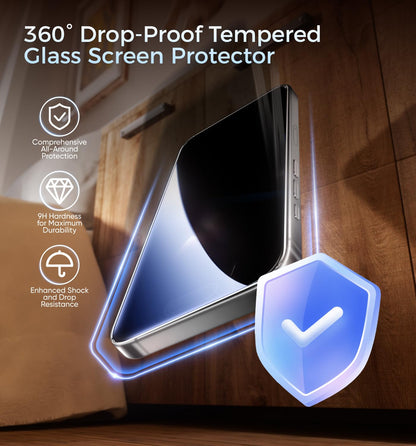 MAGIC JOHN Protector de Pantalla de Privacidad de 3ra Generación para iPhone 15 Pro (Paquete de 2)