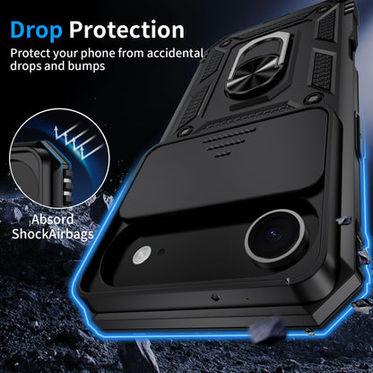 Muntinfe Funda Protectora de Grado Militar para iPhone 17 Air de 6.5 Pulgadas (Negro)