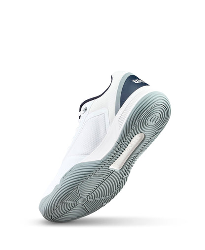 WILSON Men's Courtglide Padel Shoe - White/Navy Blazer/Quarry