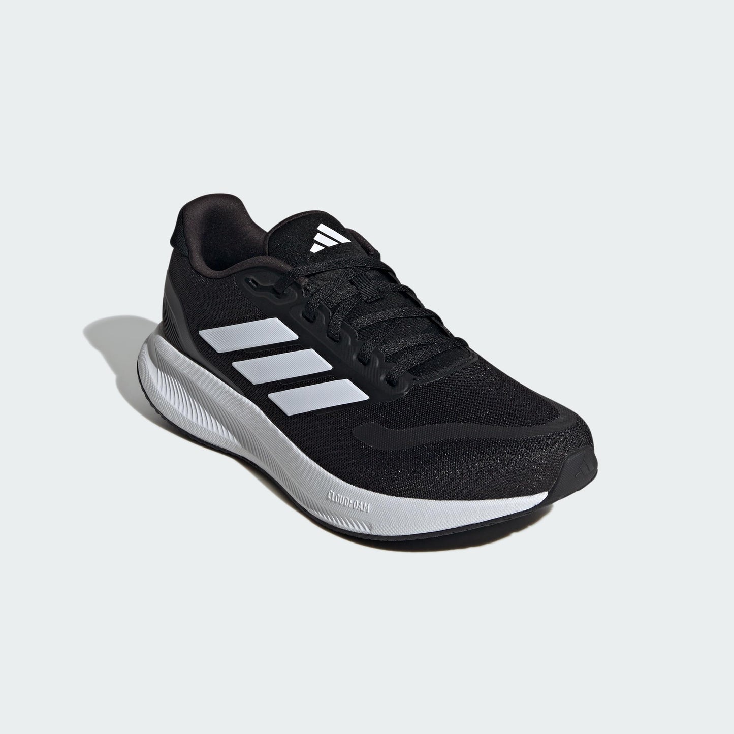 Adidas Zapatillas Run Falcon 5 para Hombre (Negro/Blanco/Negro / Talla 10.5)