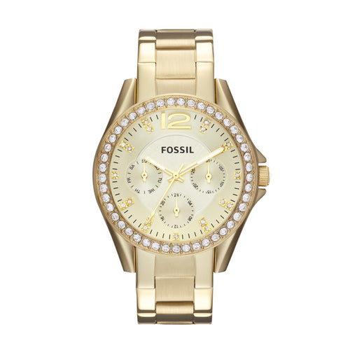 Fossil Reloj Riley de Cuarzo para Mujer (Gold Glitz)