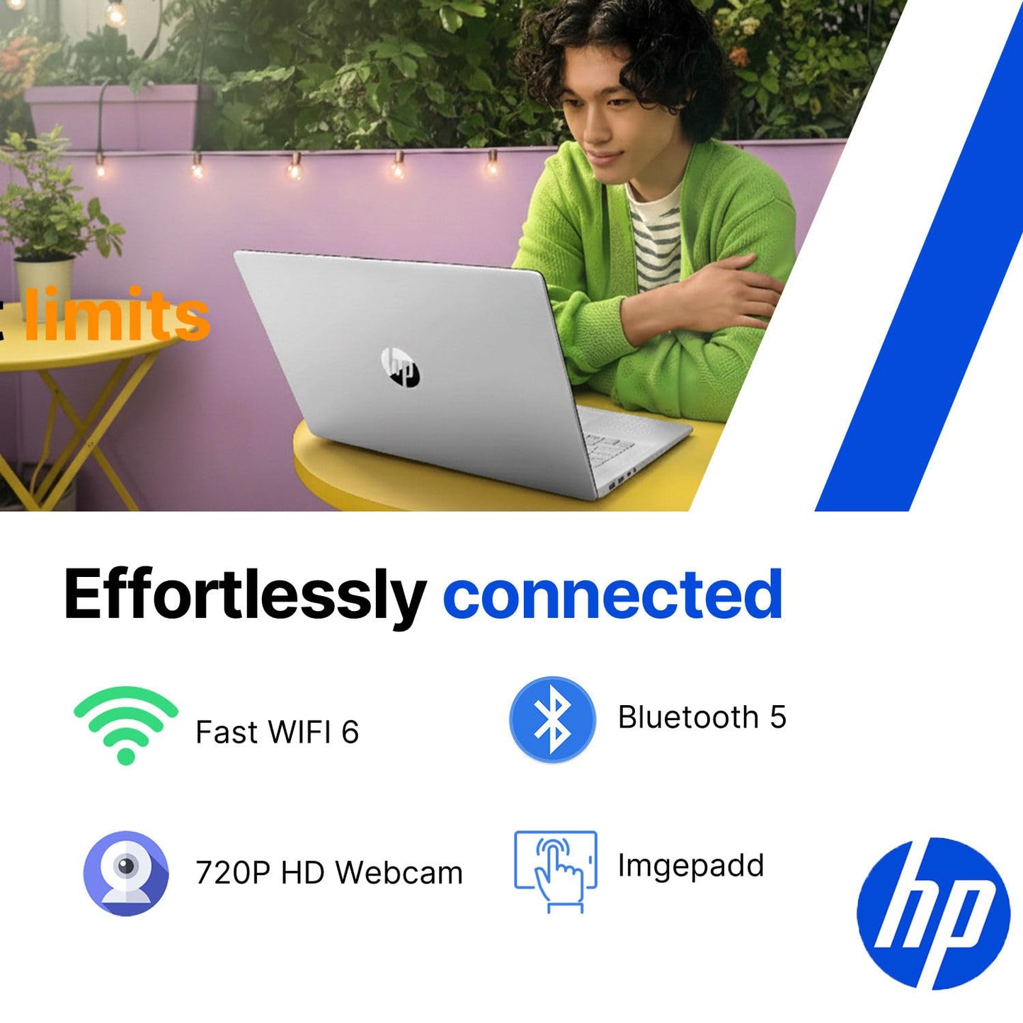 HP Laptop Táctil Pavilion 15.6" (256GB / Wi-Fi 6)