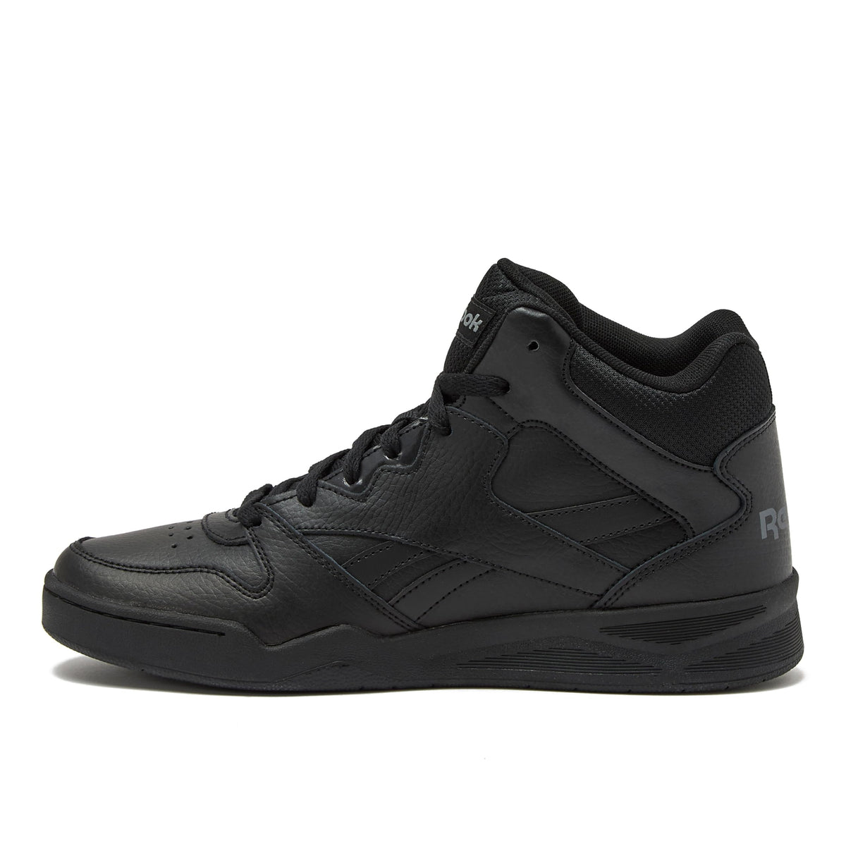 Reebok Royal BB4500 Hi2 High Top Sneakers for Men, Black or White Mens Basketball Shoes, Athletic Mens Shoes, Black/Alloy