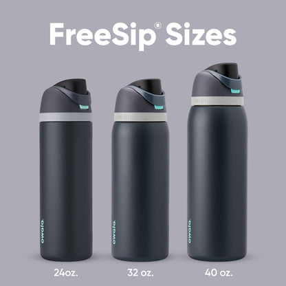 Owala Botella de Agua Aislada FreeSip de 24 oz (Marea Nebulosa)
