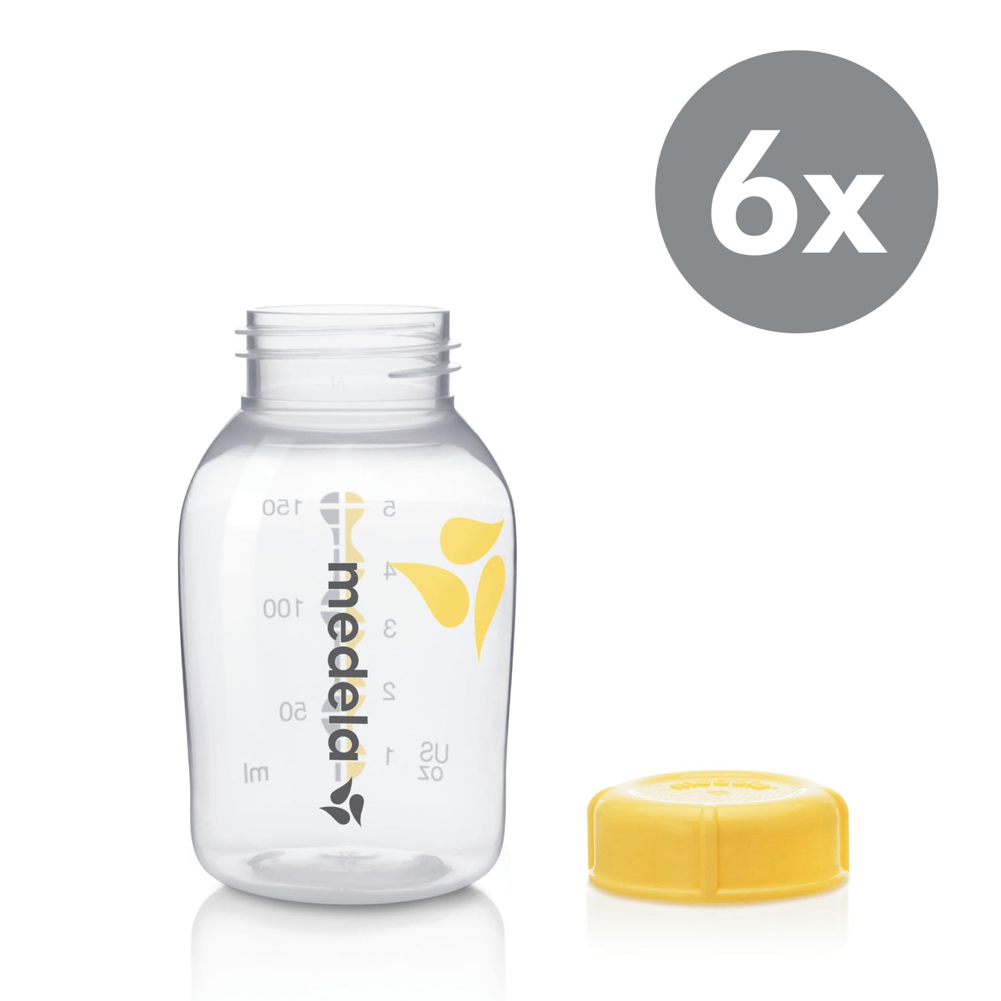 Medela Biberones para Recolección y Almacenamiento de Leche Materna (Paquete de 6)