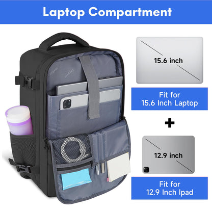 Taygeer Mochila de Viaje para Laptop de 15.6" (Negro)