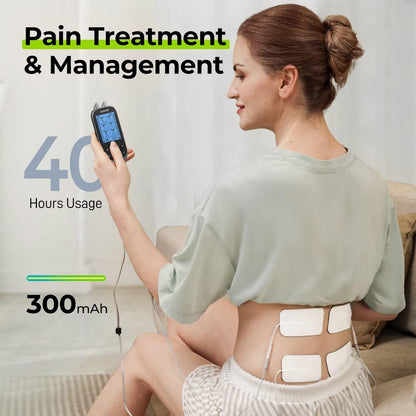 AUVON Unidad TENS y Electroestimulador Muscular 3 en 1