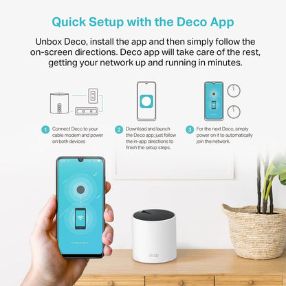 TP-Link Deco X55 Sistema Mesh WiFi 6 (Paquete de 3)