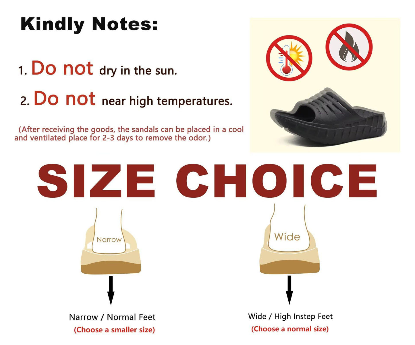 KuaiLu Mens Recovery Sandals Orthotic Arch Support Open Toe Sport Slides Thick Cushion Orthopedic Plantar Fasciitis Slip On Wide Width Summer Pool Beach Waterproof Walking Slippers Black