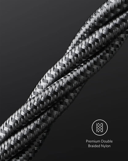 Anker Cable Cargador Rápido USB C a USB C (Paquete de 2 / 6 FT / Negro)