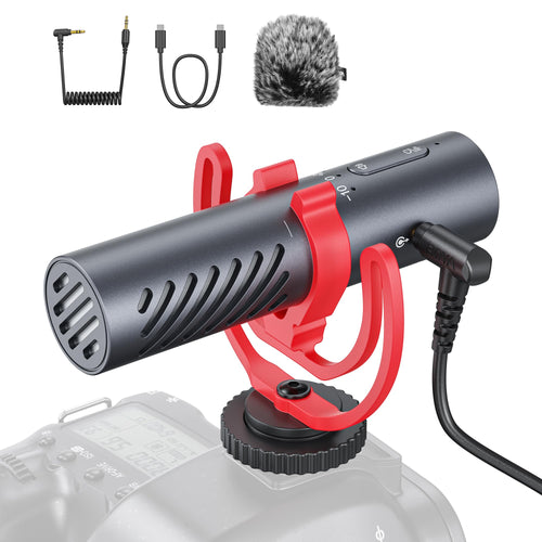 BOYA BY-MM1 AI Micrófono Shotgun para Cámara