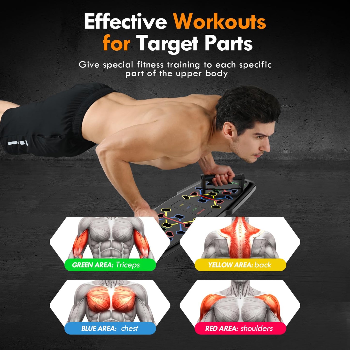 Tabla de Flexiones y Equipo de Gimnasio en Casa MQRW