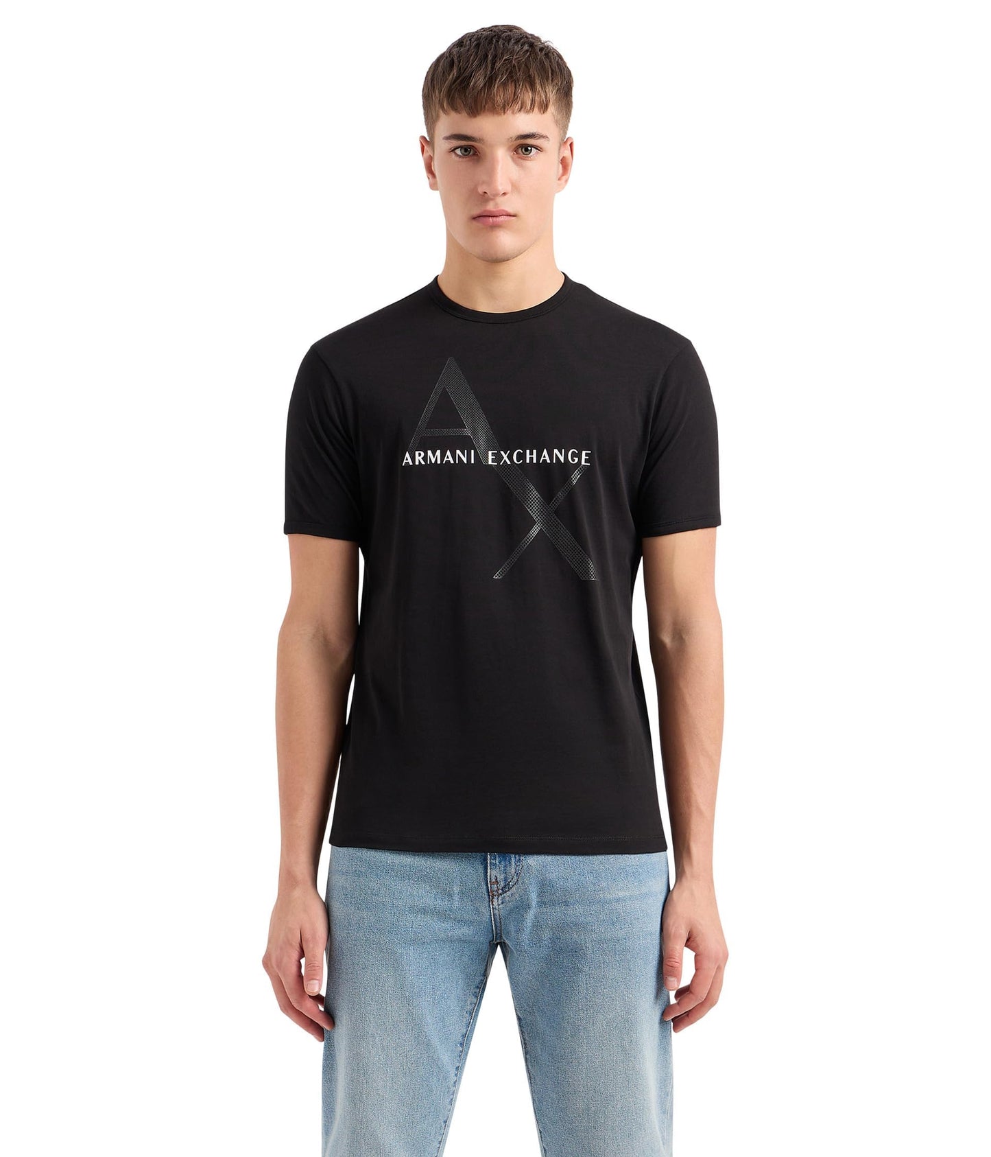 Armani Exchange Camiseta con Logo para Hombre (Talla Small / Color Negro)