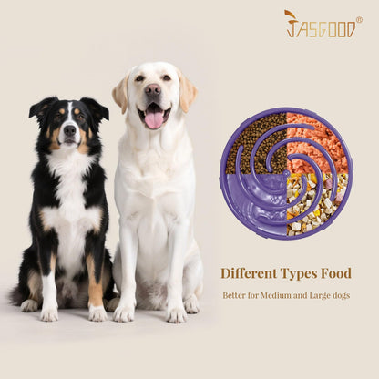 JASGOOD Tazón de Alimentación Lenta para Perros Grandes