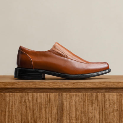 Bruno Marc Men's Slip on Dress Loafers Shoes, Brown, STATE