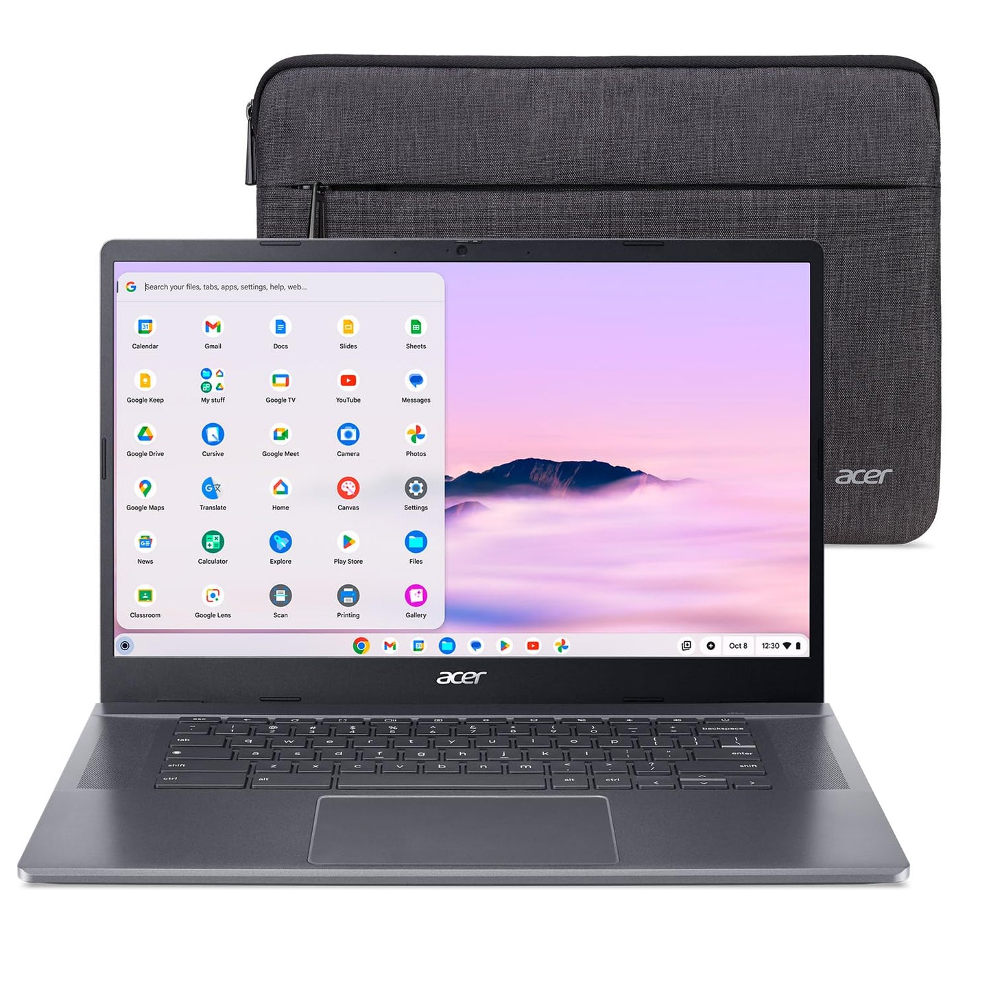 Acer Chromebook Plus 515 Laptop con Google AI (256GB SSD)