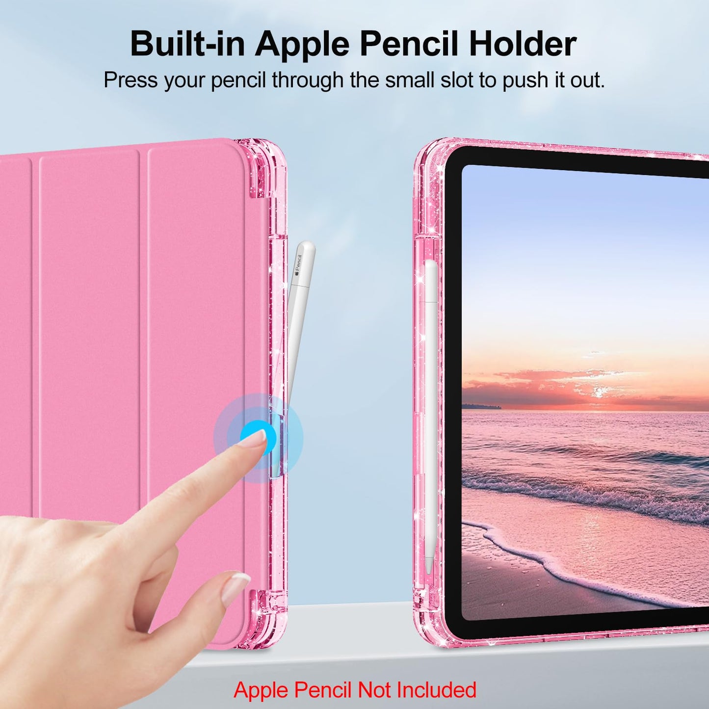 Fintie Funda Delgada para iPad (Pink)