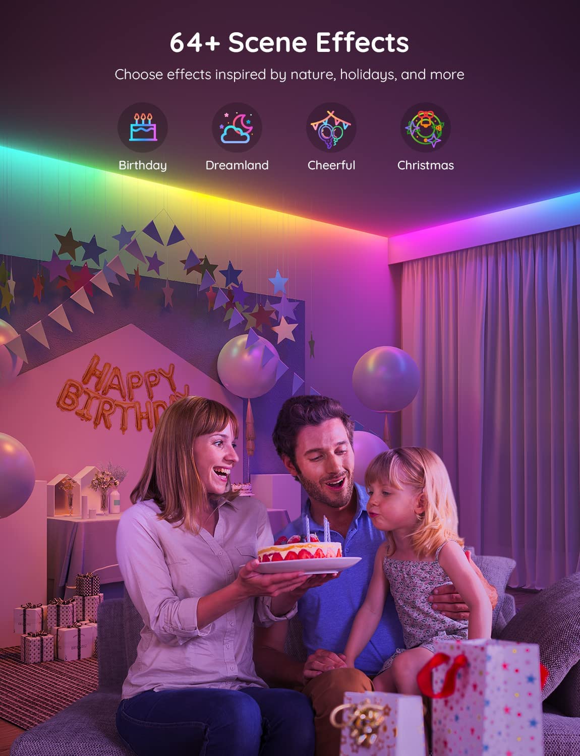Tira de Luces LED RGBIC Govee de 32.8 pies / 10 metros