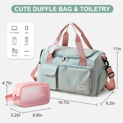 Bolsa de Gimnasio Pequeña para Mujer (Verde 05#)