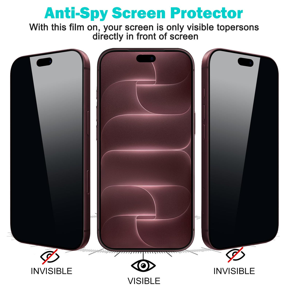 PEHAEL Protector de Pantalla de Privacidad y Lente (iPhone 18 Pro Max)