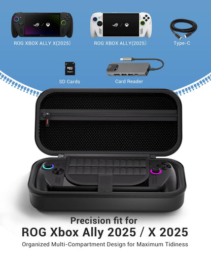 CoBak Estuche de Transporte Rígido para ASUS ROG Xbox Ally y Ally X (Negro)