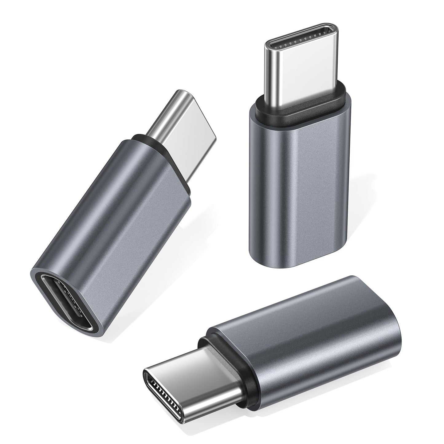 RUXELY Adaptador Extensor USB Tipo C (Paquete de 3 / 100W)