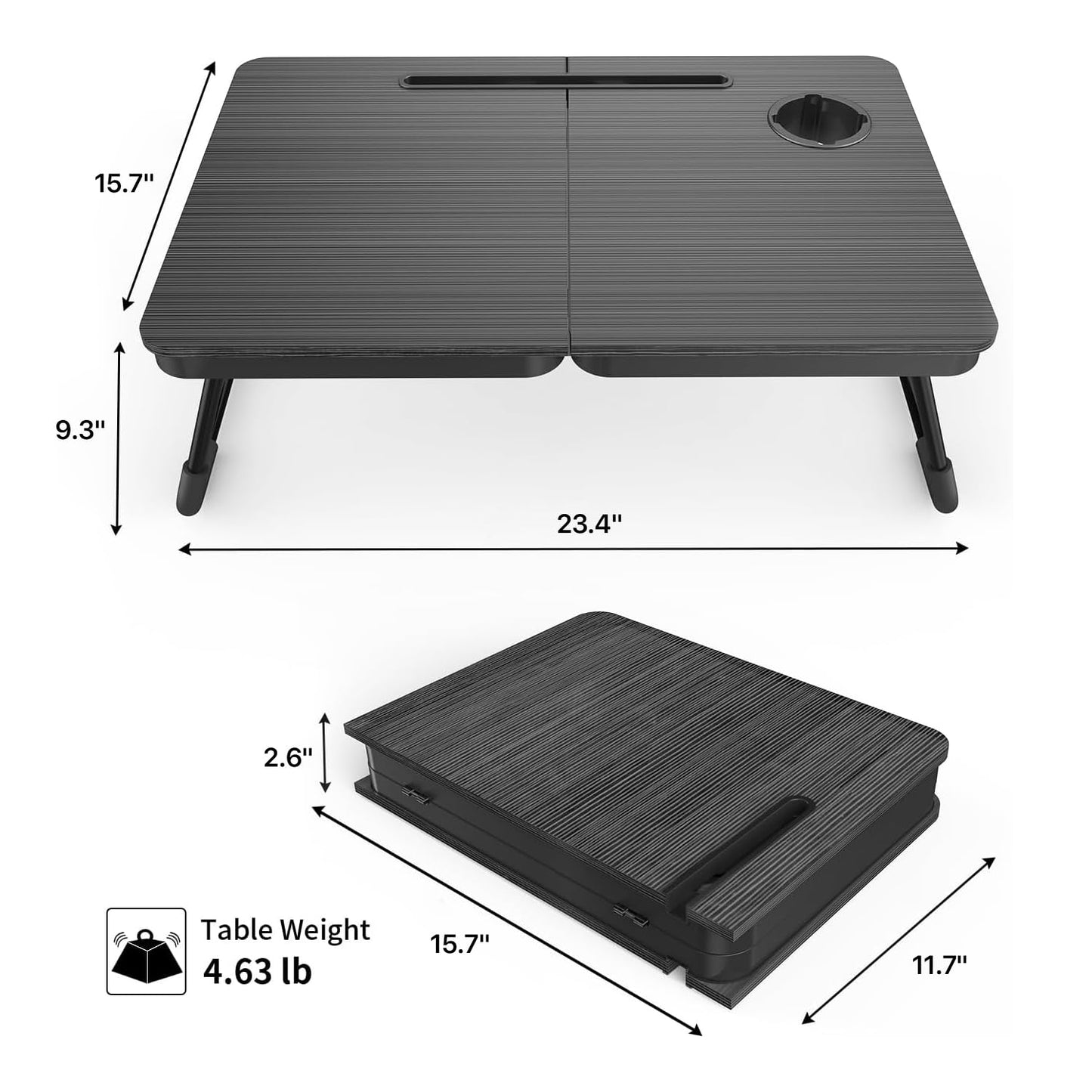 BUYIFY Escritorio de Cama Plegable para Laptop (NEW-006-USA)