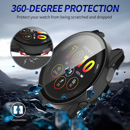 Kimiyaki Protector de Pantalla y Funda para Garmin Forerunner 165 (Paquete de 2)