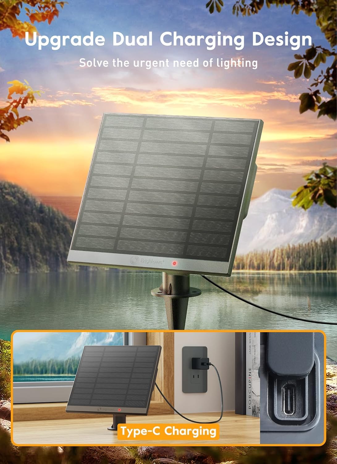 Brightown Guirnalda de Luces Solares 100FT (Exterior / 31+2 LED)