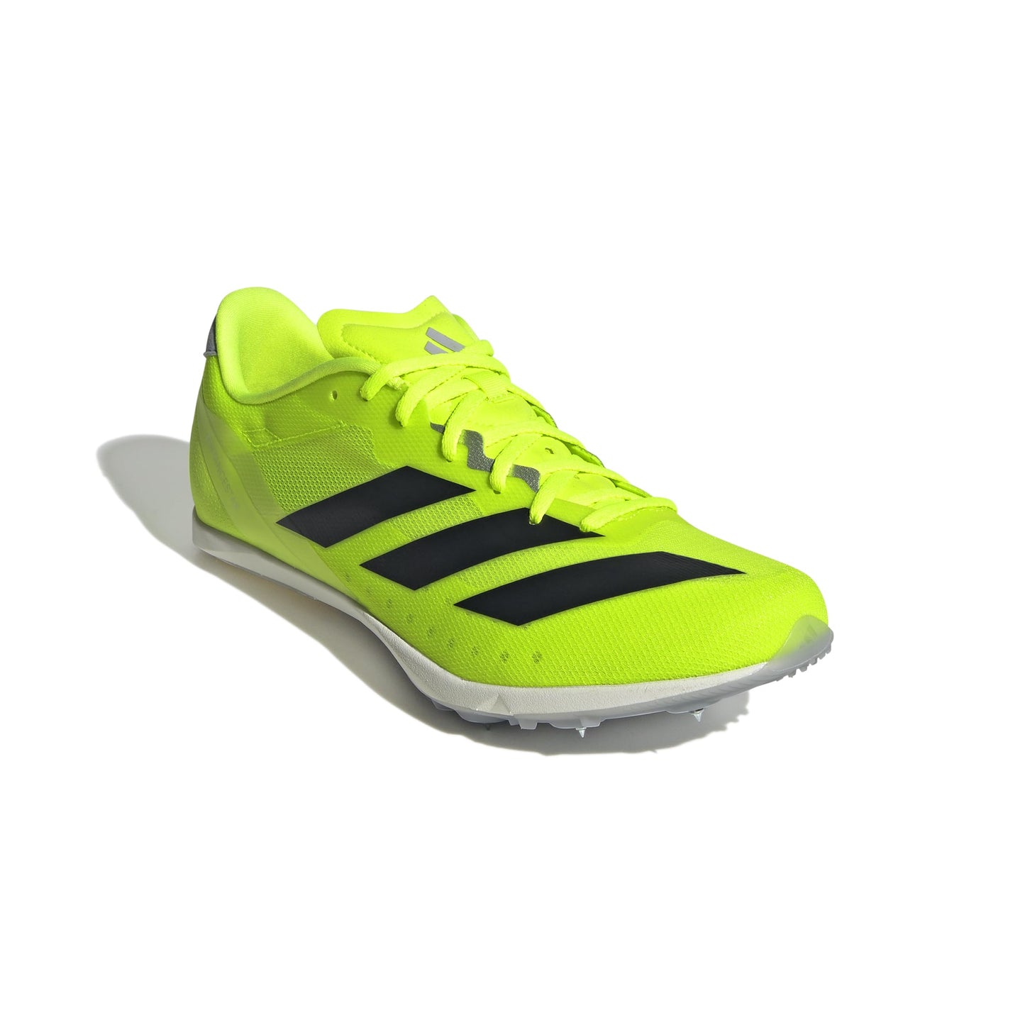 adidas Unisex-Adult Adizero Distancestar Track and Field, Lucid Lemon/Black/Halo Silver