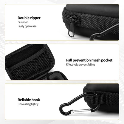 KZ ZS10 Pro IEM Case for in Ear Monitor, CCZ ZC02 Earbuds Case with Carabiner, EVA Travel Storage Bag for CCA CRA, Shure SE215, Moondrop Chu, CCZ Melody, KBEAR KS1, TANGZU Wan'er, iems Cable, Ear tips