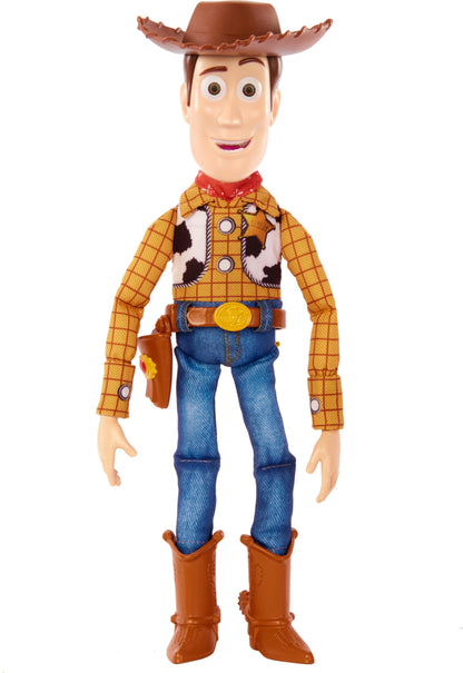 Mattel Figura de Acción Woody Parlante de Toy Story (12 pulgadas)