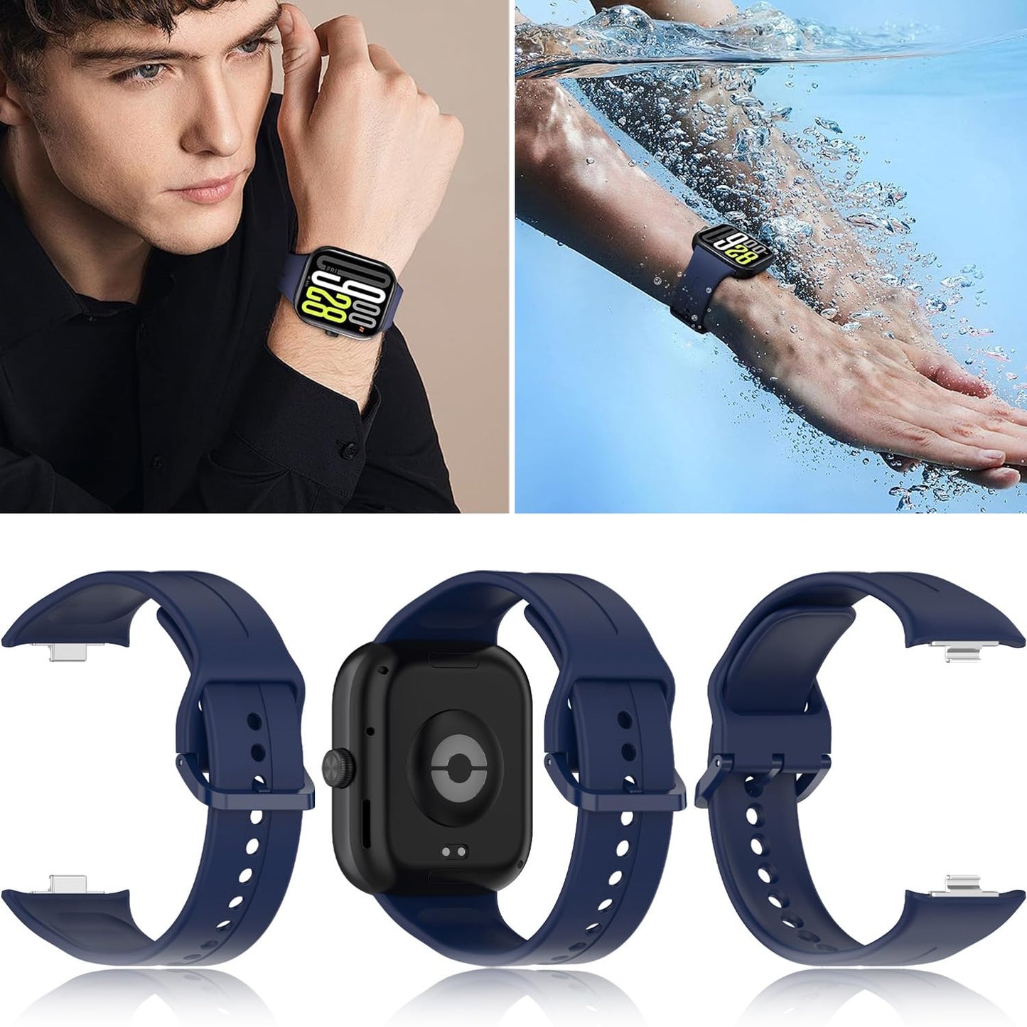 Z.DuDuZAZA Correas de Reloj Inteligente para Redmi Watch 5 (Paquete de 3 / Pack de Color C)