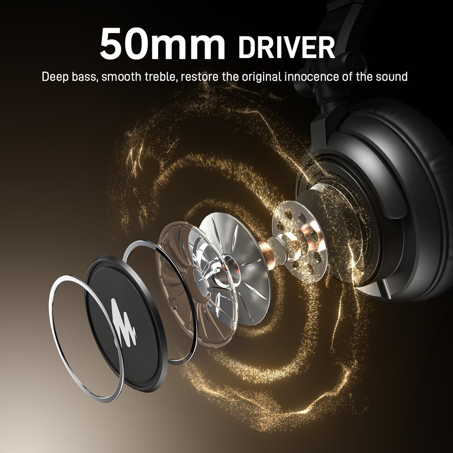 MAONO Auriculares Profesionales de Monitor de Estudio MH601