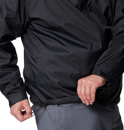 Columbia Chaqueta Impermeable para Hombre (Negro / Talla M)