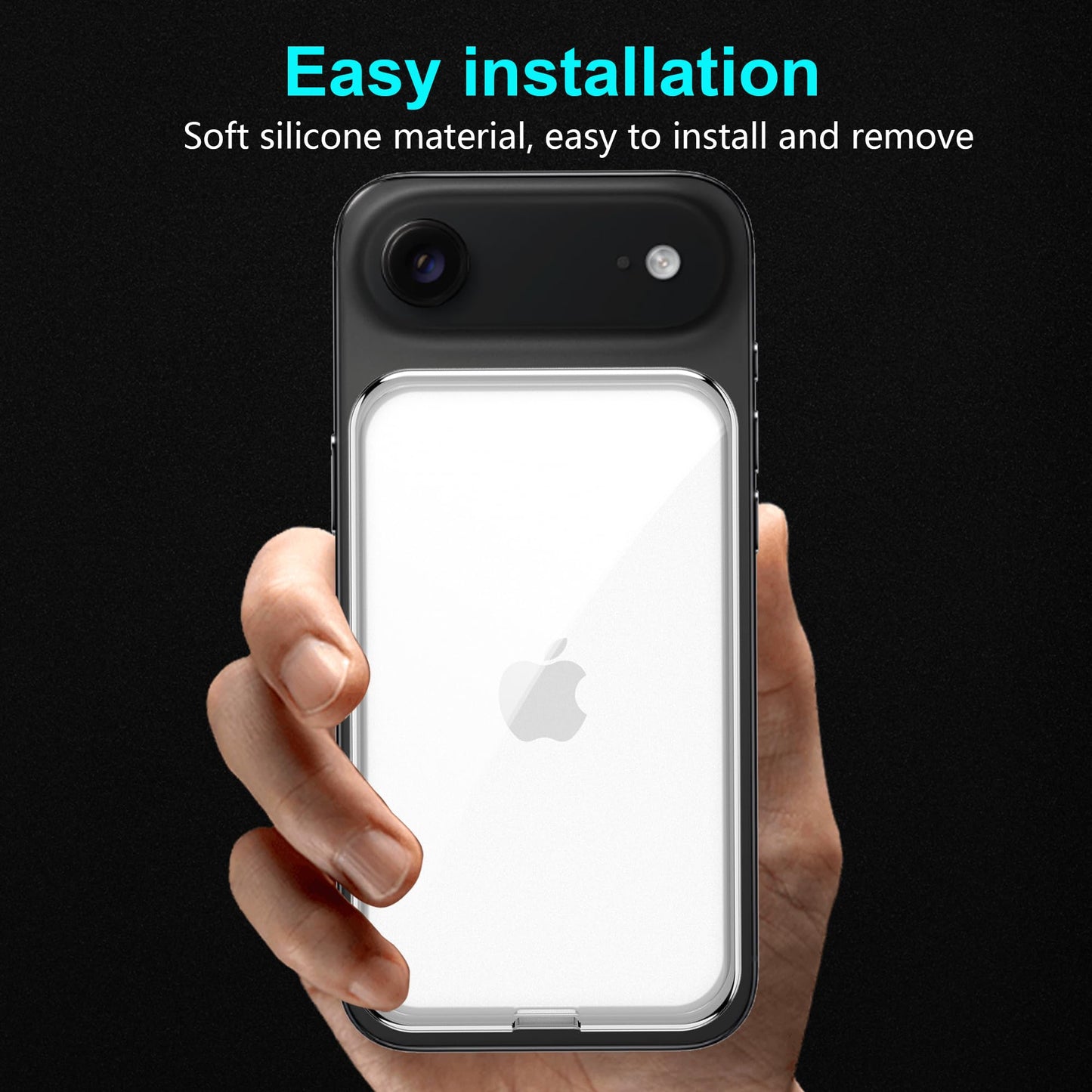 Fhyeugfy Funda de Batería MagSafe para iPhone 17 Air (Transparente)