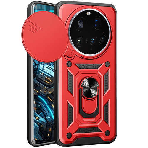 CSmall Funda Protectora de Grado Militar para Xiaomi 15 Ultra 5G (Rojo)