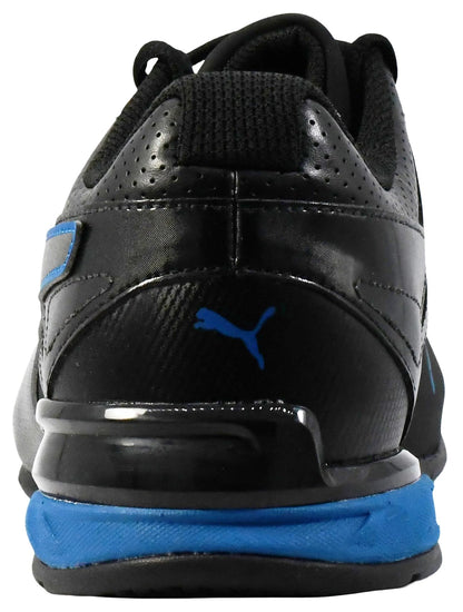 PUMA Men's Tazon 6 FM Shoes, Black-Aged Silver-True Blue